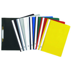 Exacompta - Réf. 449201B - Paquet de 25 chemises de présentation à lamelles - couverture en PP qualité standard - étiquette sur