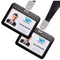 2 ensembles porte-badges horizontaux lanière pour bureau entreprise employé école étudiant Bus nom Badge porte-carte noir 2 ensembles porte-badges horizontaux lanière pour bureau entreprise employé école étudiant Bus nom Badge porte-carte noir
