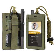 OneTigris Porte-Cartes D'identité Tactique Porte-Badges en Nylon avec Porte-Crayons Et Collier