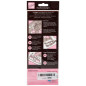 Autocollants de Contour - Joyeux Anniversaire - Or Rose sur Blanc Autocollants de Contour - Joyeux Anniversaire - Or Rose sur Blanc