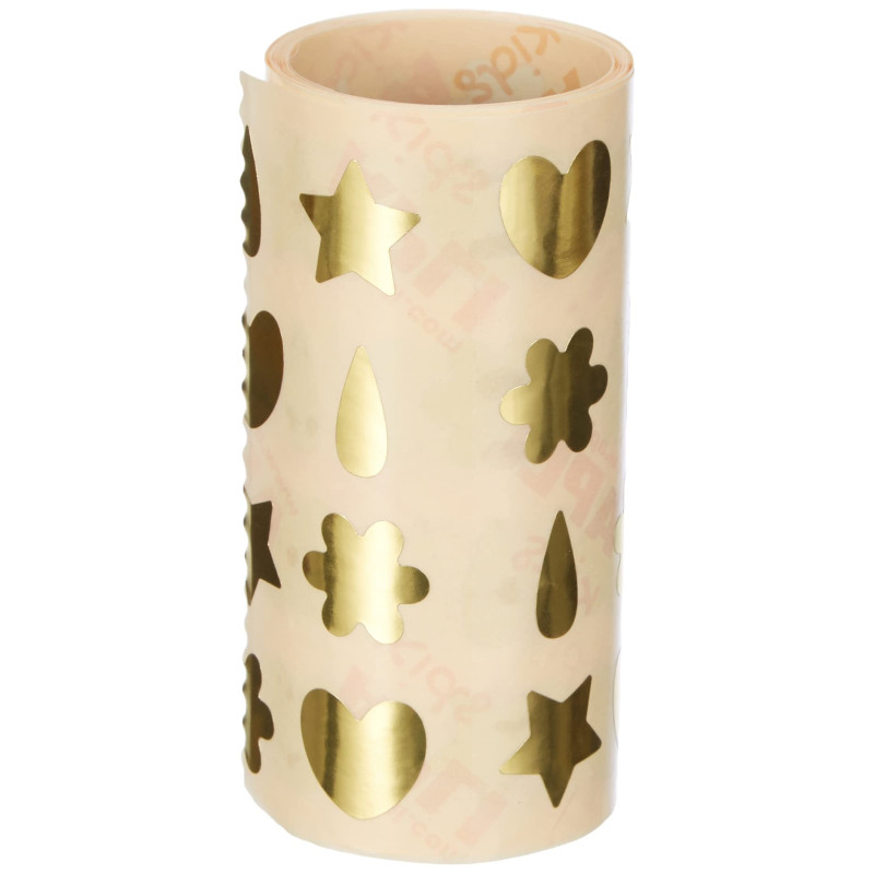 APLI Kids 17614 - Rouleau gommettes formes assorties or APLI Kids 17614 - Rouleau gommettes formes assorties or