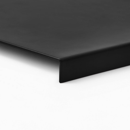 Eglooh - Talia - Sous main Bureau en Cuir Noir cm 70x50 - Design Moderne, Résistant Structure en Acier avec un Profil Antérieur