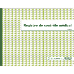 EXACOMPTA Piqûre Contrôle médical 240 x 320 mm 60 pages