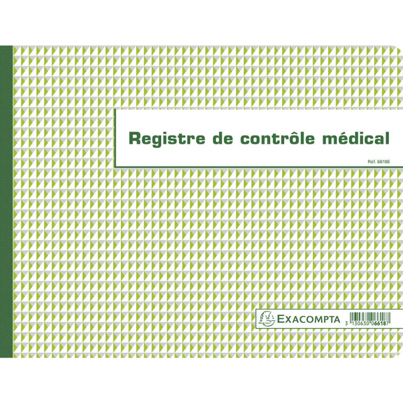 EXACOMPTA Piqûre Contrôle médical 240 x 320 mm 60 pages