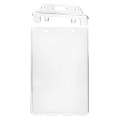 Porte-badge pour cartes vertical fermé en permanence