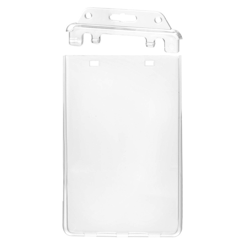 Porte-badge pour cartes vertical fermé en permanence