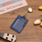 Wonderpool Porte-badge d'identification en cuir avec cordon de cou amovible et bobine de badge rétractable pour bureau école hôp