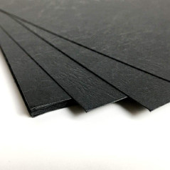 Couvertures de reliure RAYSON Leathergrain, A4, 230 g/m², couvertures avant et arrière noires, paquet de 100