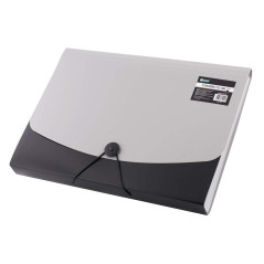 D.RECT 5566 Trieur extensible portable avec élastique rond avec bouton de fermeture, pour la maison, l'école et les voyages de t