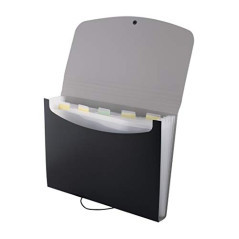 D.RECT 5566 Trieur extensible portable avec élastique rond avec bouton de fermeture, pour la maison, l'école et les voyages de t