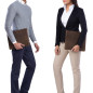 'Scott' Porte-Documents en Cuir Vintage | Chemise A4 12,2 Pouces | Organiseur de Haute qualité avec Fermeture éclair pour Affair