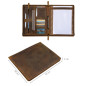 'Scott' Porte-Documents en Cuir Vintage | Chemise A4 12,2 Pouces | Organiseur de Haute qualité avec Fermeture éclair pour Affair