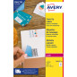 AVERY - 525 Étiquettes de Masquage ou Correction Blanches Personnalisables - Format 63,5 x 38,1 mm - Impression Laser et Jet d’E AVERY - 525 Étiquettes de Masquage ou Correction Blanches Personnalisables - Format 63,5 x 38,1 mm - Impression Laser et Jet d’E