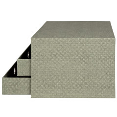 Rössler Papier 1524452673 - S.O.H.O. Boîte à 3 tiroirs pour DIN A4, avec trou de poignée, Special Line Sage, 343 x 250 x 185 mm,