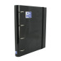 OXFORD Classeur A4+ Dos 35mm 4 Anneaux en D Couverture Carte Noir avec 100 Feuilles Simples Petits Carreaux OXFORD Classeur A4+ Dos 35mm 4 Anneaux en D Couverture Carte Noir avec 100 Feuilles Simples Petits Carreaux