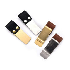 TopHomer Porte-stylo en cuir avec clip en métal pour carnet de voyage, journaux et agendas en cuir
