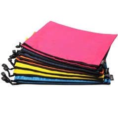 MMY-10 pcs Perles Matte Football Chemise-Paquet Portefeuille Pochette en PVC Zip Document Dossier-10pcs (A4)