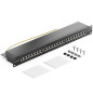 deleyCON CAT6 Panneau de Brassage 24 Port Bureau 19 Pouces Le Montage en Rack Assemblage du Serveur 24x RJ45 Blindé TIA568A TIA5 deleyCON CAT6 Panneau de Brassage 24 Port Bureau 19 Pouces Le Montage en Rack Assemblage du Serveur 24x RJ45 Blindé TIA568A TIA5