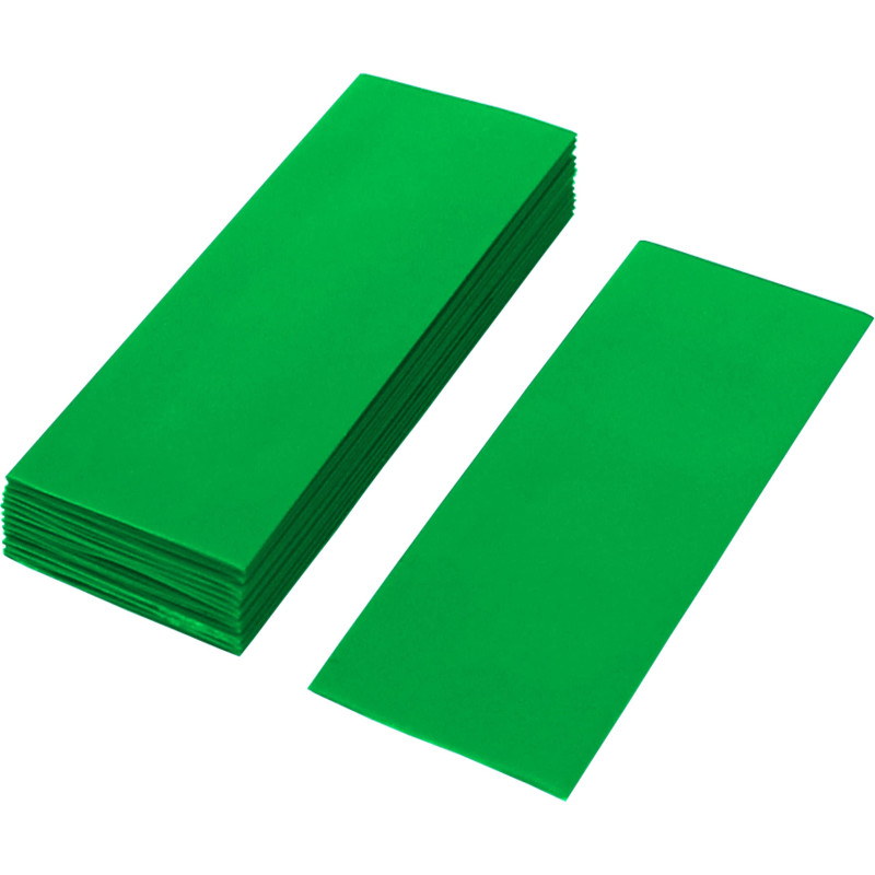 ISOLATECH 10 pcs. Gaine thermorétractable en PVC coupée en morceaux de 72mm vert sans colle Dimension plate 30mm (Ø19,1mm) 2:1 i ISOLATECH 10 pcs. Gaine thermorétractable en PVC coupée en morceaux de 72mm vert sans colle Dimension plate 30mm (Ø19,1mm) 2:1 i