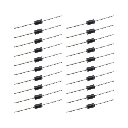 ECSiNG 20x Diode de Redressement SR5100 5A 100V Diode de Panneau Solaire à Faible Fuite Inverse Haute Efficacité pour Télévision