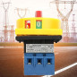 Commutateur de changement de came rotatif 25A / 32A 3 pôles 2 positions Interrupteur de disjoncteur de charge Interrupteur march Commutateur de changement de came rotatif 25A / 32A 3 pôles 2 positions Interrupteur de disjoncteur de charge Interrupteur march