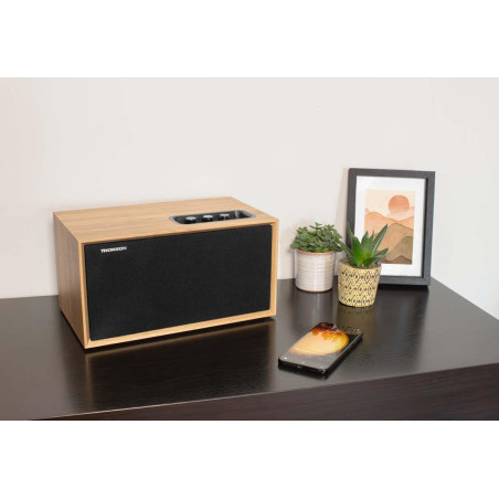 THOMSON Enceinte résidentielle en Bois Bluetooth 100W 'Cosy WS502
