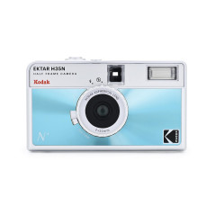 Kodak EKTAR H35N - Pack Appareil Photo Demi-Cadre avec Film Kodak Ultramax 400/24EXP 35 mm (Bleu émaillé)