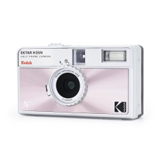 Kodak EKTAR H35N Pack Appareil Photo Demi-Cadre avec Film Kodak Ultramax 400/24EXP 35 mm (Rose émaillé)