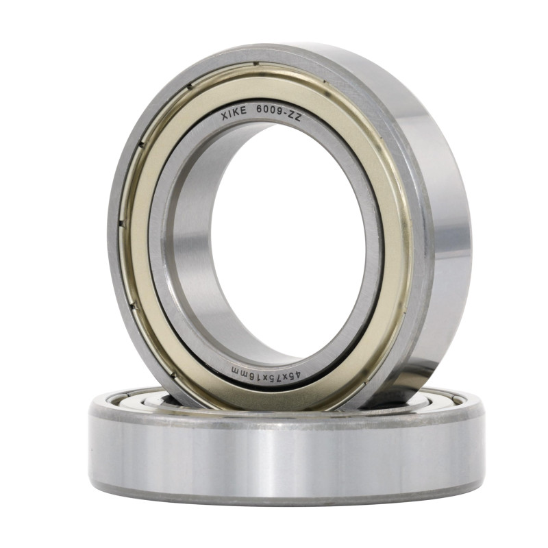 XiKe 6009ZZ Roulements à billes 45x75x16mm - Acier 100Cr6 - Double joint métallique - Pré-lubrifié - Lot de 2. XiKe 6009ZZ Roulements à billes 45x75x16mm - Acier 100Cr6 - Double joint métallique - Pré-lubrifié - Lot de 2.