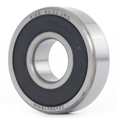 XiKe Roulement à billes 63/22-2RS (22x56x16mm) - Acier 100Cr6, doubles joints caoutchouc, pré-lubrifié - Lot de 2.
