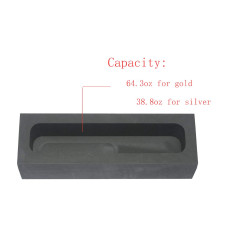 LLF Moule en graphite doré et argenté pour fondre et affiner - 2kg