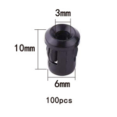 YIXISI 100pcs 3mm LED Support de Clip Plastique,Diode de Douille de Lampe en Plastique