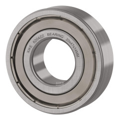 XiKe 10x 6204ZZ Roulements à billes 20x47x14mm, Acier 100Cr6 - Prélubrifié - Double joint métallique, 6204-2Z Roulements à bille