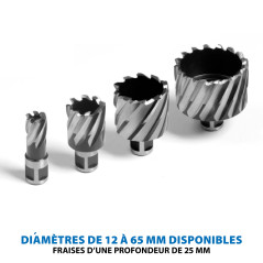 Evolution Fraise à Carotter de 21 X 25mm Evolution - Coupe plus Rapidement et a une Durée de Vie plus Longue - Compatible avec P