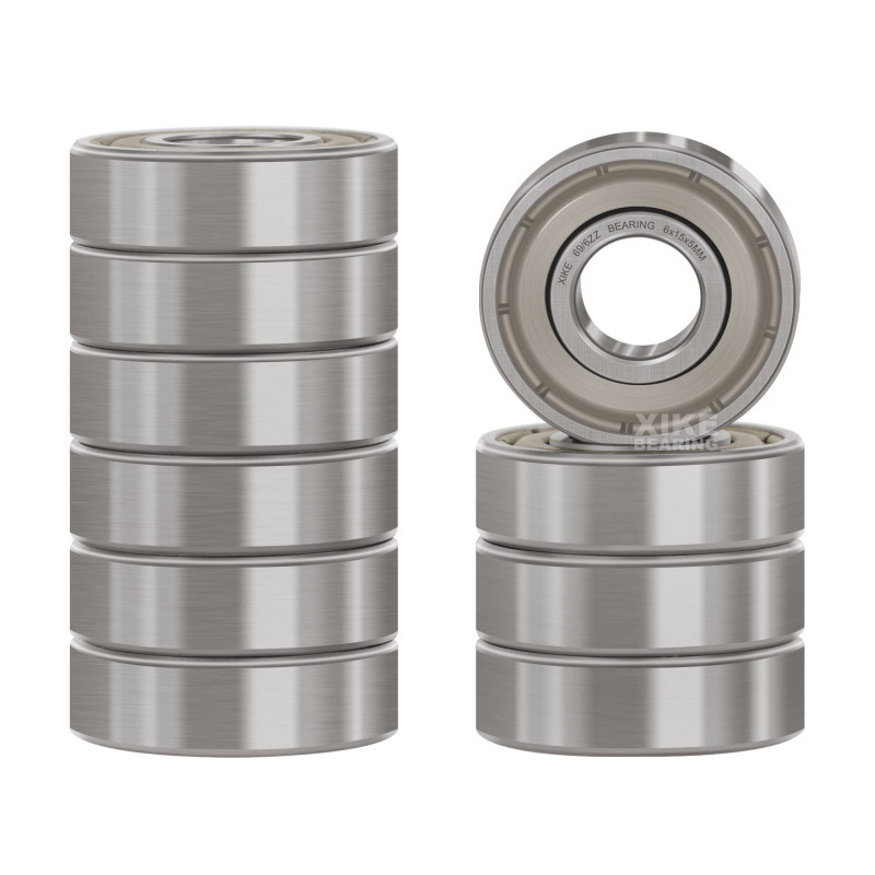 XiKe Roulements à billes 696ZZ | 6x15x5mm en acier 100Cr6, pré-lubrifiés avec double métallique (ZZ) - Lot de 10 pièces. XiKe Roulements à billes 696ZZ | 6x15x5mm en acier 100Cr6, pré-lubrifiés avec double métallique (ZZ) - Lot de 10 pièces.