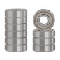 XiKe Roulements à billes 696ZZ | 6x15x5mm en acier 100Cr6, pré-lubrifiés avec double métallique (ZZ) - Lot de 10 pièces. XiKe Roulements à billes 696ZZ | 6x15x5mm en acier 100Cr6, pré-lubrifiés avec double métallique (ZZ) - Lot de 10 pièces.