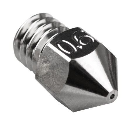 POLISI3D Buse en cuivre plaqué haute température Sharp MK8 de 0,6 mm, durable antiadhésif, compatible avec les imprimantes 3D Sn