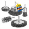 Jeux de brosses métalliques