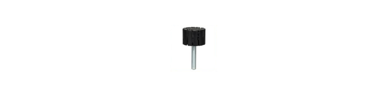 Meules abrasives sur tige